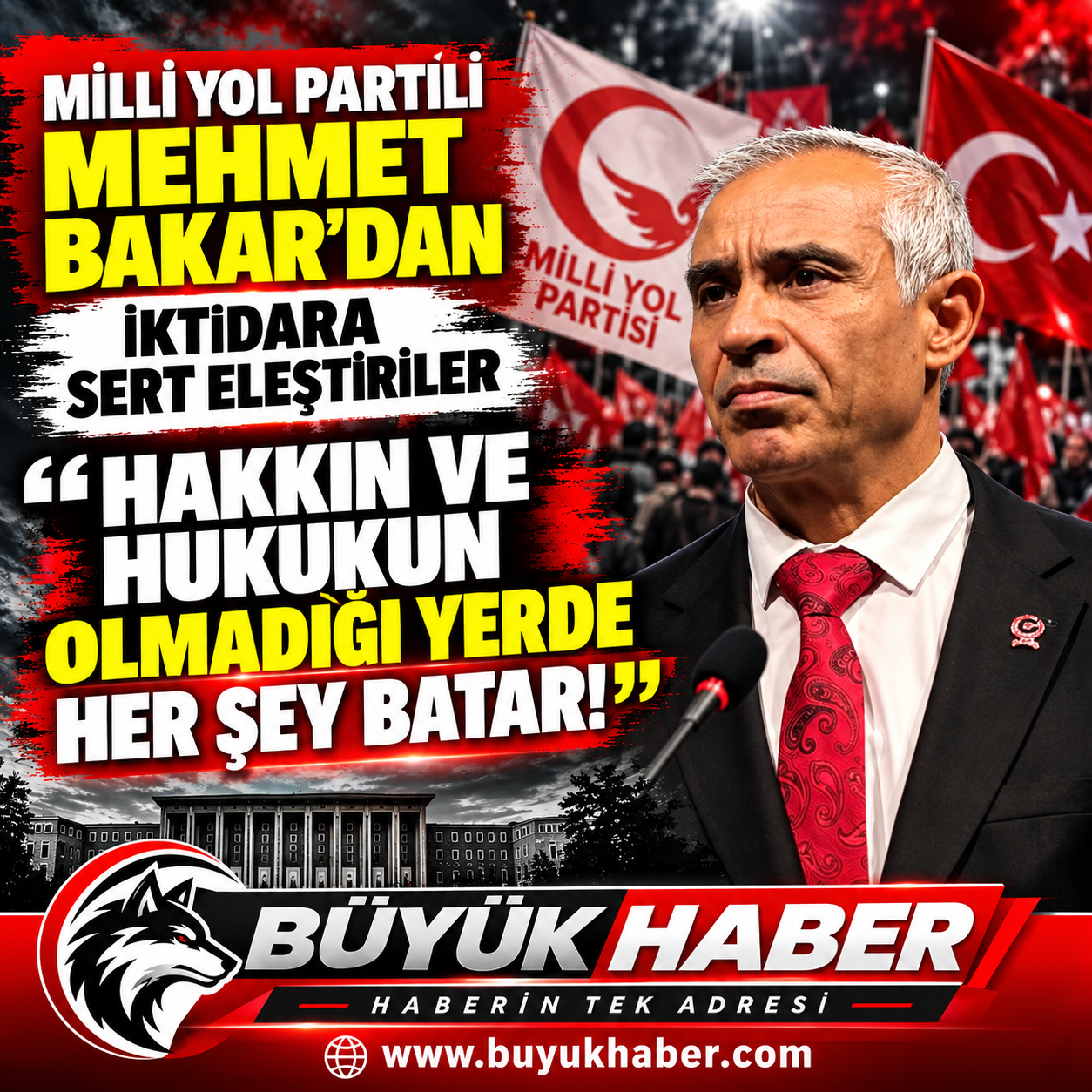 Milli Yol Partisi İstanbul İl Başkanlığı Sosyal İşler Başkanı Mehmet Bakar